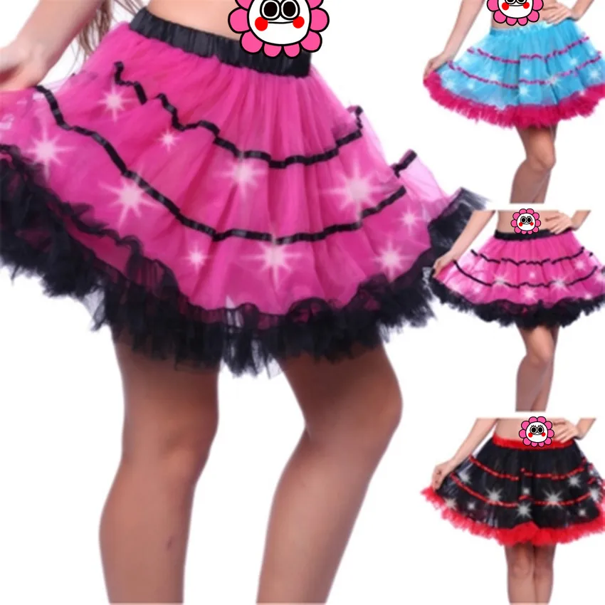 Abbille Sexy Fashion пушистый юбка-пачка взрослых Для женщин Pettiskirt вечерние танцевальные