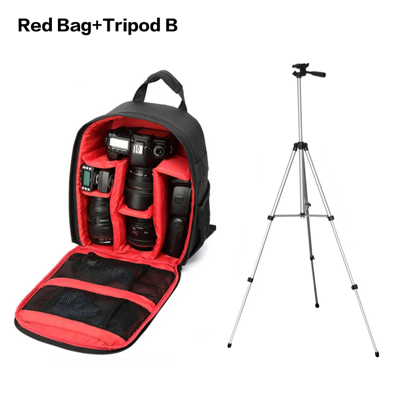 Red Bag Tripod B Фото Камера сумка через плечо крест цифровой чехол Водонепроницаемый для sony Cyber Shot DSC RX1 RX10 II III IV RX100 II III IV V VA VI - Цвет: Red Bag Tripod B