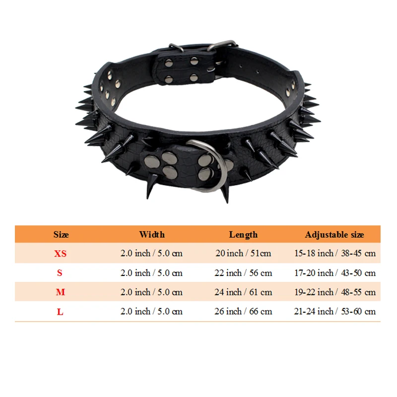 Модный черный ошейник для собак из мягкой искусственной кожи с заклепками ширина