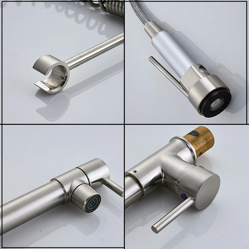Светодиодный кран для кухни ORB хромированный Золотой FinishPull вниз смеситель