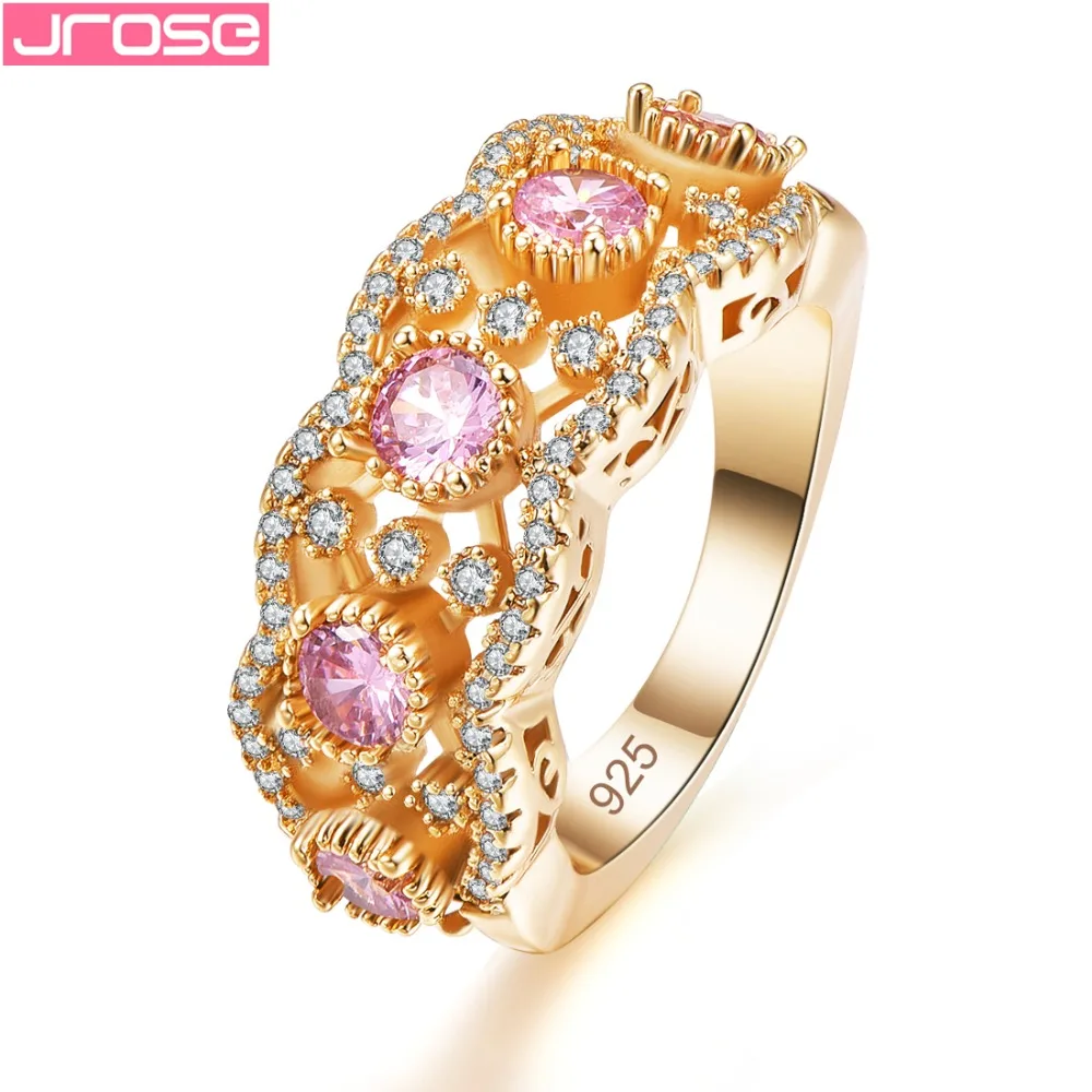 JROSE Оптовая Продажа Модные свадебные женские ювелирные изделия розовые белые