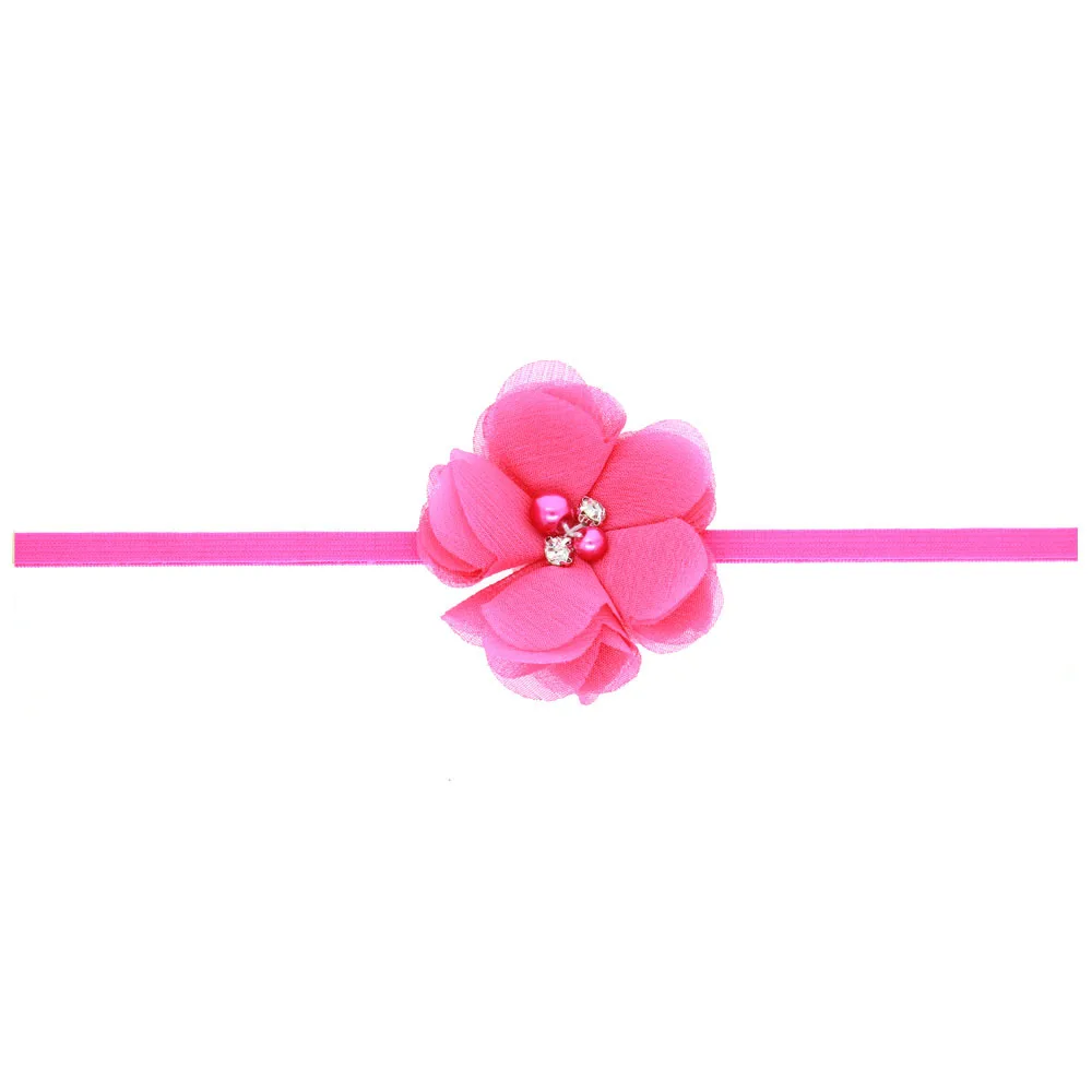 1 Piece MAYA STEPAN Rhinestone Flower Children Hair Head Band Accessories Baby Newborn Girl Rope Headband Headwear Headwrap | Детская