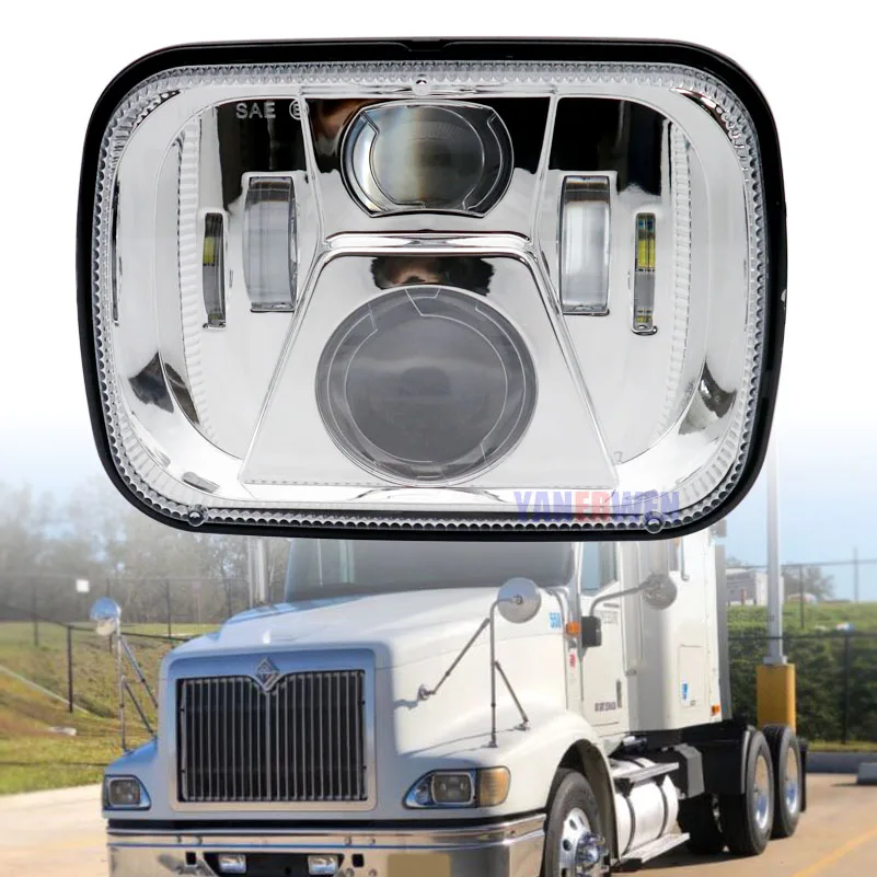 

Headlamp 55W 5x7" Rectangular Led headlight 6x7 Square LED Truck Lighting Headlamp for Chevrolet Ford Toyota GMC Trucks Jeep