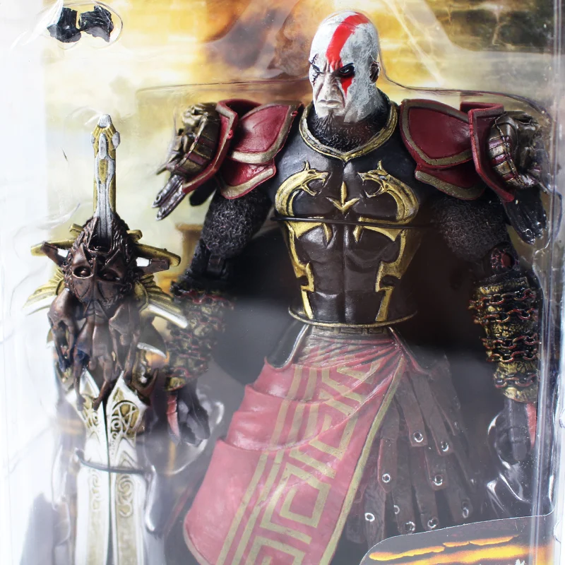 2 стиля NECA God of War Kratos Золотая флисовая Броня с головой Медузы ПВХ экшн-фигурка