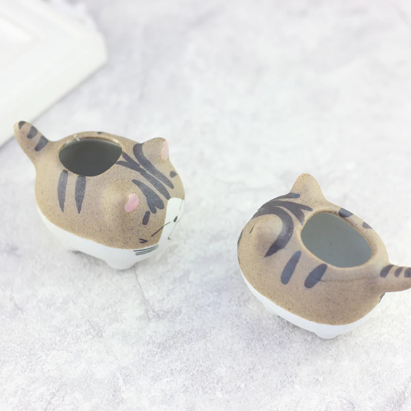 Cat Chi's Cat керамические горшки для растений микро милые мини суккуленты в горшке маленькие цветочные горшки кактус бонсай креативный мультфильм плантатор для дома