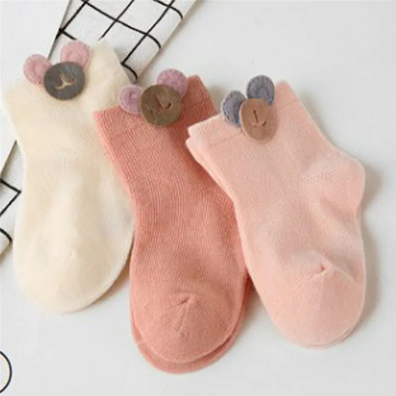 

Baby Girls Kids Socks Toddler Infant Cotton Blend Leg Warm Frilly Solid Soft Short Socks 2019 New Cute Fashion Breathable Socks
