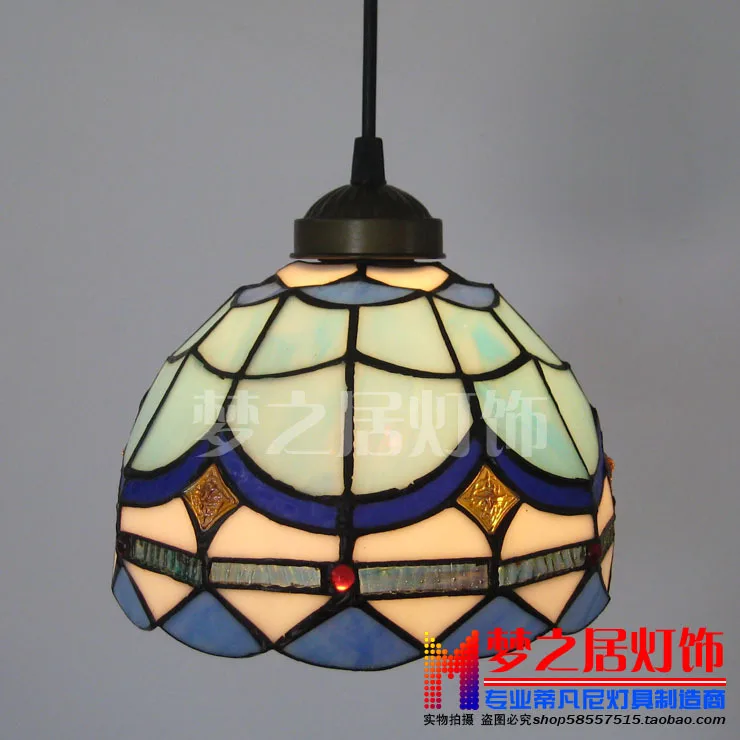 Year-end big promotion Tiffany Lighting / restaurant kitchen den entrance chandelier bar blue to the ocean |