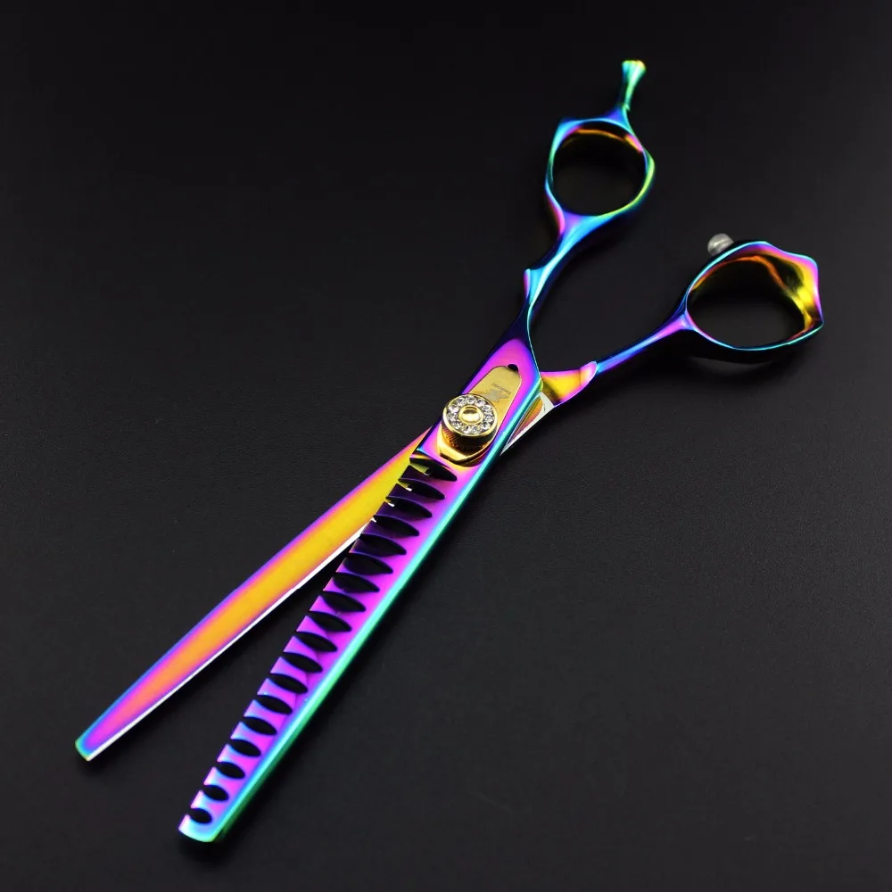 

7.0inch Professional Premium Sharp Edge Dog PET GROOMING SCISSORS SHEARS Pet Scissors Set technicolor