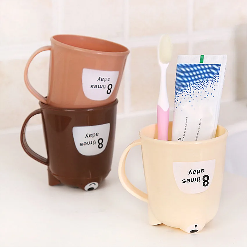 1 шт креативное милое пластиковый медведь молока кофейная чашка с изображением