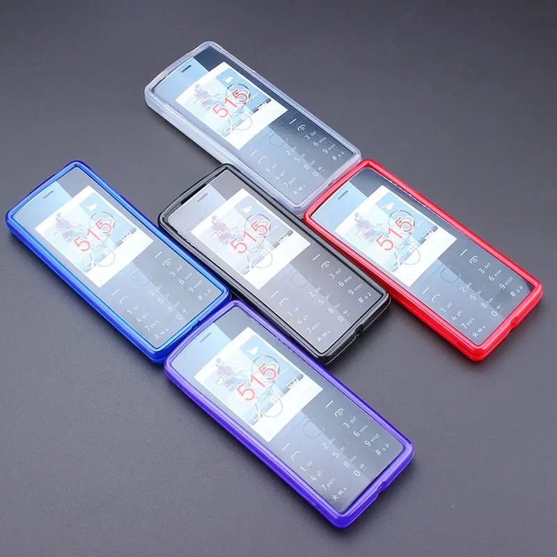 New Anti Skidding Gel TPU Slim Soft Case Back Cover For Nokia 515 Asha Mobile Phone Rubber silicone Bag Cases |