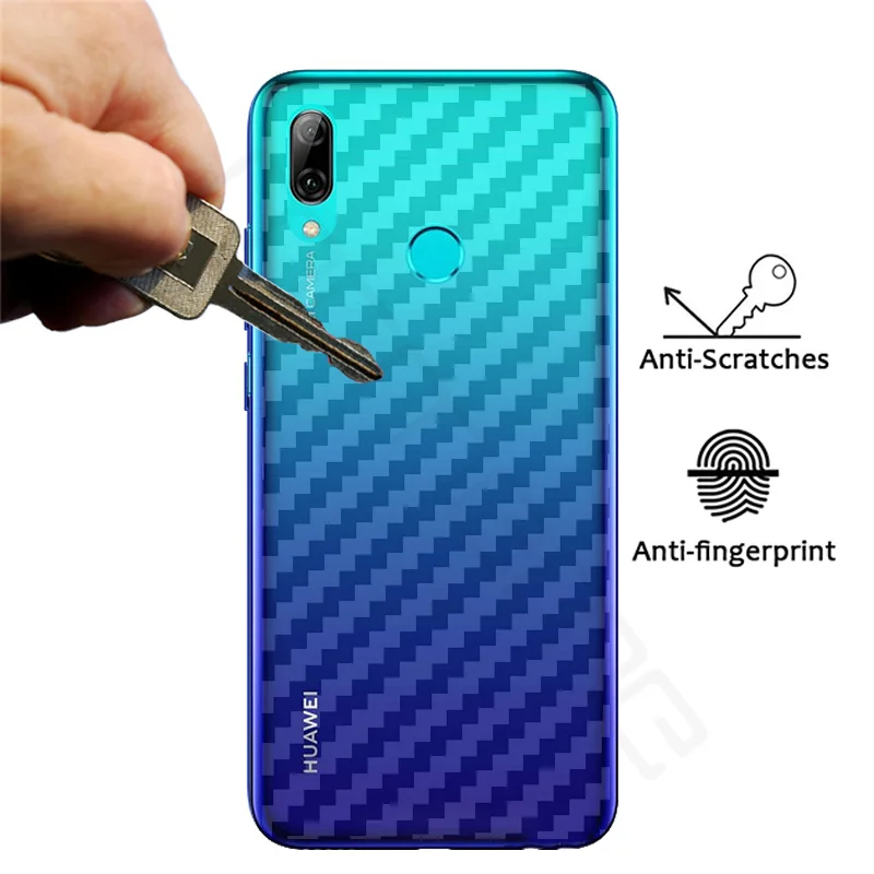 3D защитная задняя пленка из углеродного волокна для Huawei P Smart 2019 Enjoy 7S Honor 10 lite