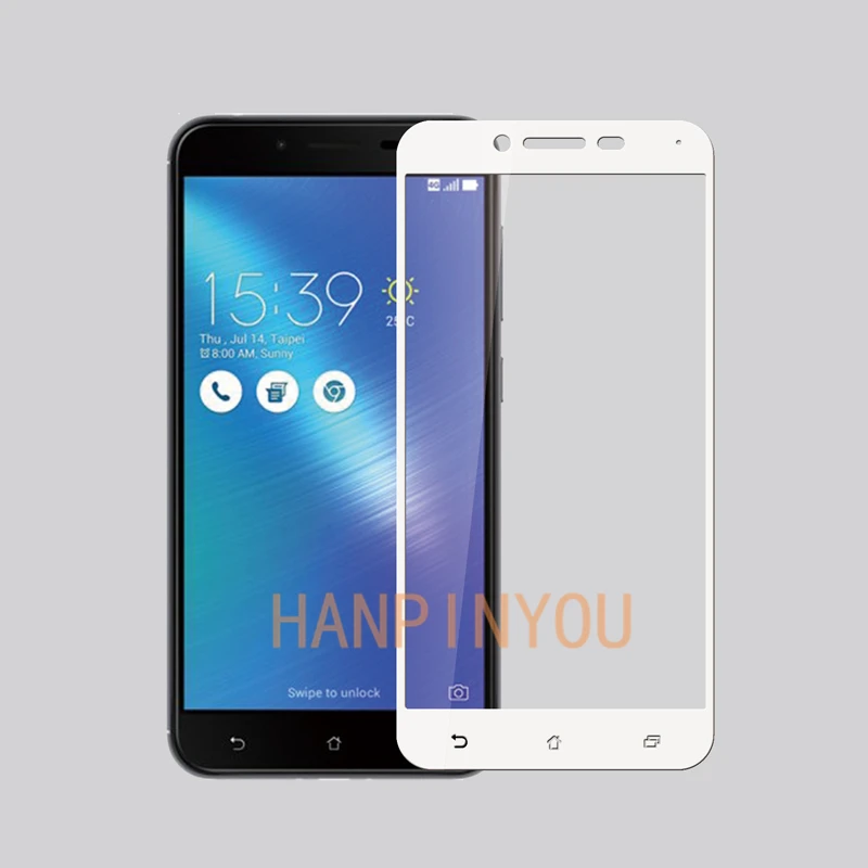 Для Asus ZC553KL полное покрытие закаленное стекло 9H 2.5D Премиум Защитная пленка для