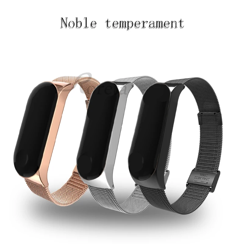 Roreta mi Band 3 4 ремешок на запястье металлический браслет из нержавеющей стали для Xiaomi mi Band 4 3 браслет mi band 4 3 браслет ремешок
