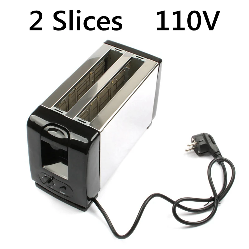 2 Slices 110V DMWD Многофункциональный 110 В/220 В 4 слота тостер бытовой автоматический хлеб выпечки из нержавеющей стали тостер печь для завтрака - Цвет: 2 Slices 110V