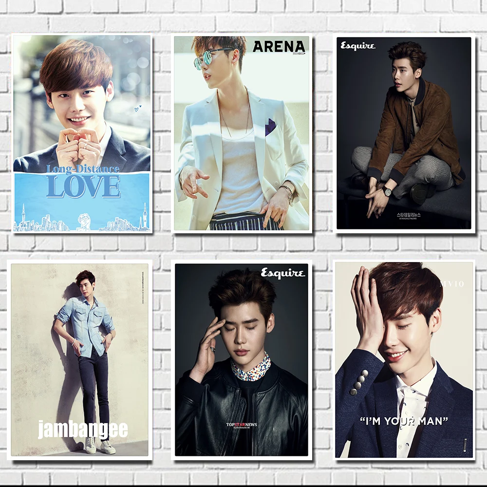 LeeJongSuk популярная модель популярного актера постер из белой крафт бумаги