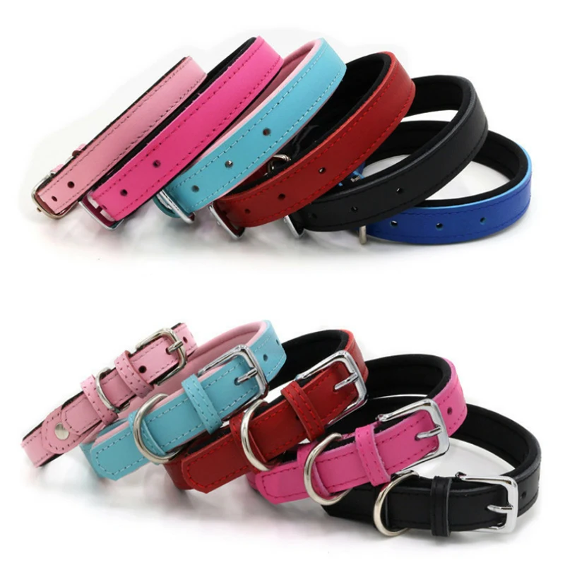 Высококачественный ошейник для собак из мягкой кожи воловьей дайвинга ошейники