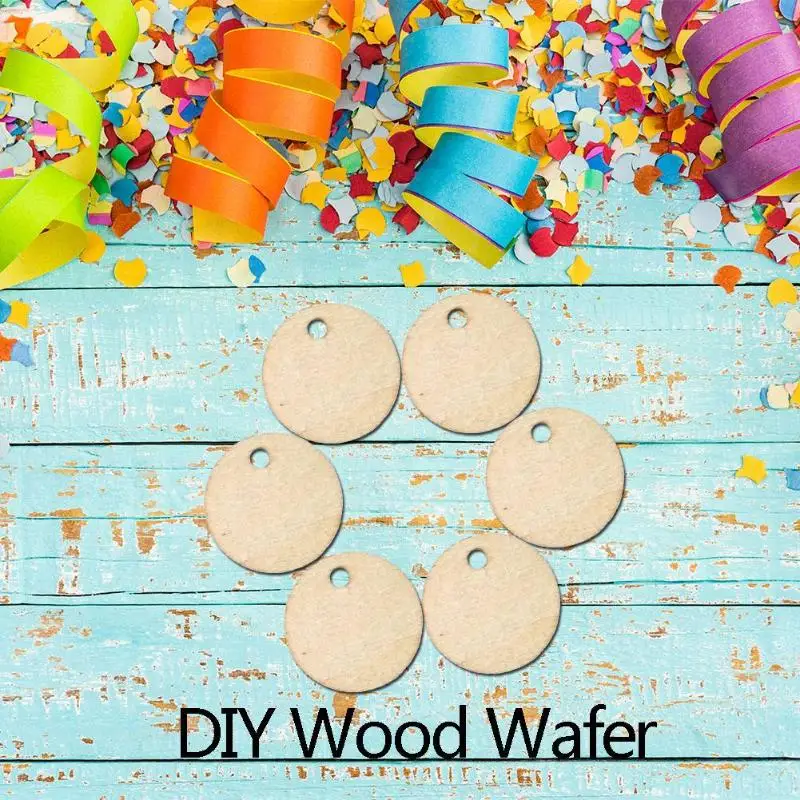 50 шт DIY Круглый натуральный деревянный ювелирный коллаж ручной работы украшение