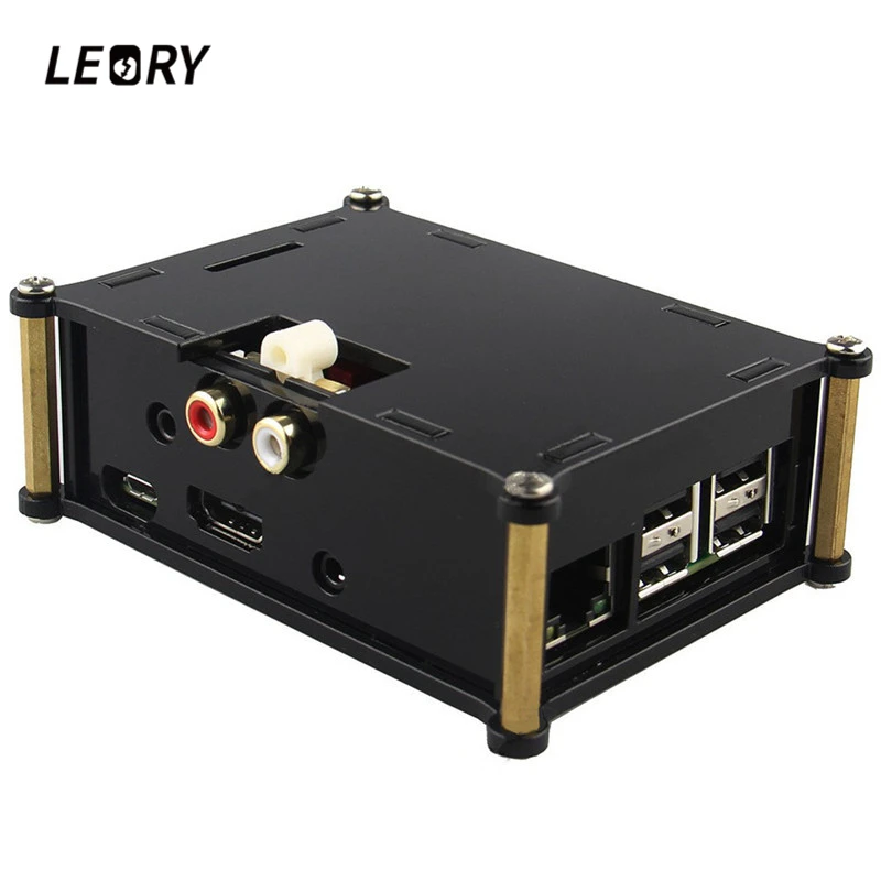 Акриловый чехол LEORY для I2S HIFI USB DAC звуковая карта в S/PDIF Raspberry Pi 2 Модель B / +|case for|case