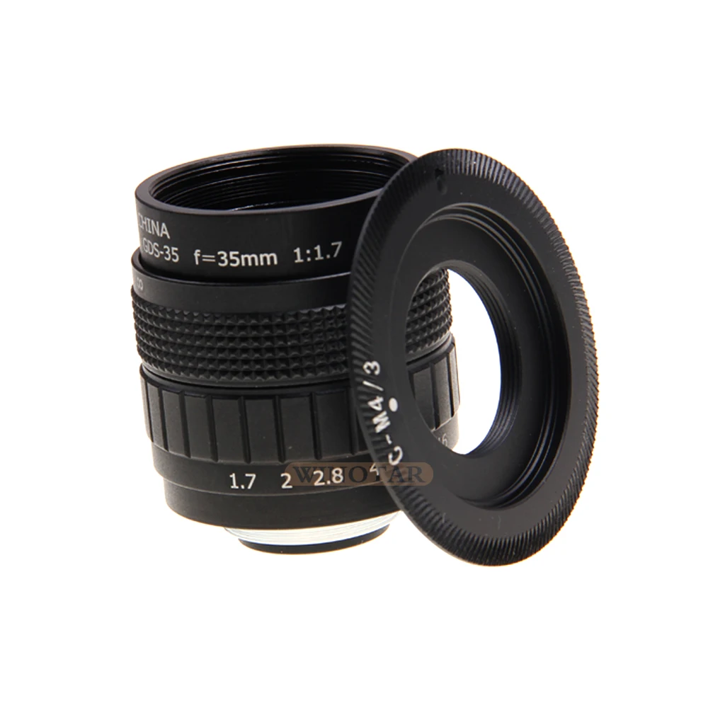 Объектив FUJIAN 35 мм F1.7 CCTV + Крепление C для Micro 4/3 m4/3 Olympus EPL5 EPM3 EPL7 OM D EP1 EP2 EP3 EP6 EPL6 EPL3|c