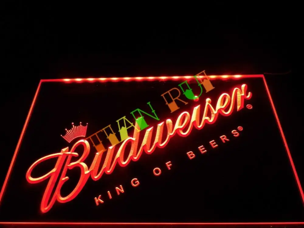 LA002- Budweiser пивной бар паб клуб новый светодиодный неоновый светосветильник знак |