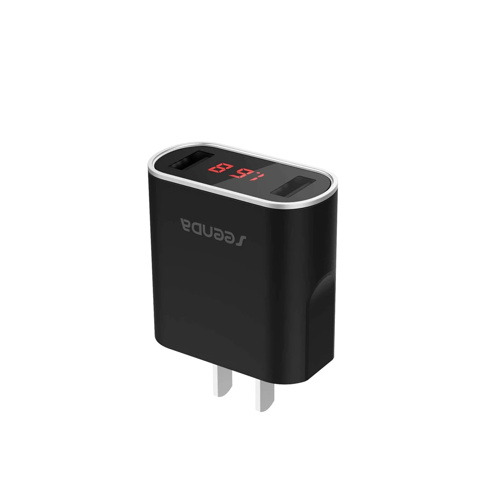 Универсальное зарядное устройство 10 Вт с двумя USB портами дорожное настенное