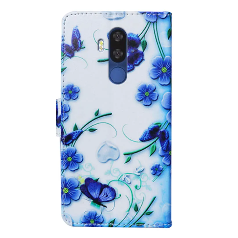Чехол для Vernee M8 Pro с принтом бабочки из мультфильма Кошелек мобильного телефона PU