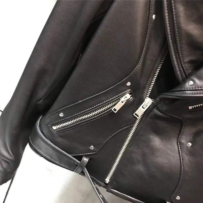 ladies real leather jacket women genuine sheep | Женская одежда