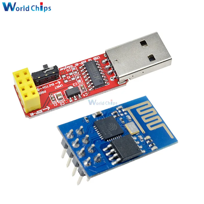 Плата разработки беспроводного Wi Fi ESP01 ESP01S модуль CH340G CH340 USB к ESP8266