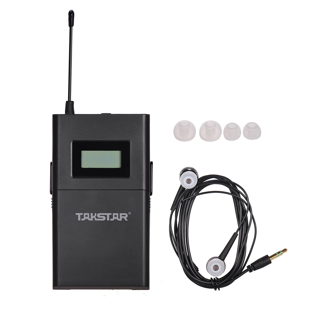 Takstar WPM-200 / WPM200R UHF Wireless Monitor System 50m Transmission Distance In-Ear Stereo Headset Transmitter Receiver images - 6