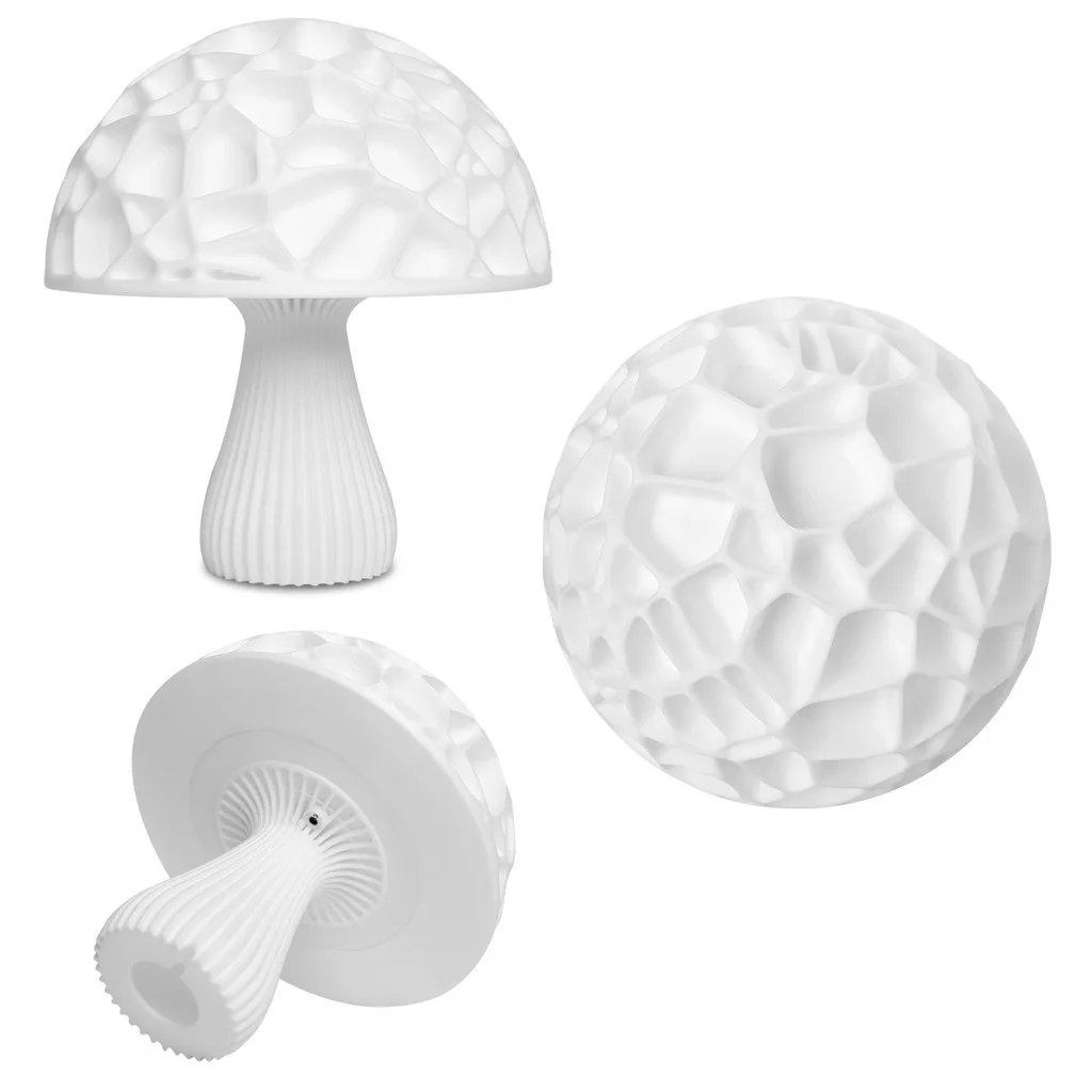Dropshipping Mushroom Moon Lamp 3D Light Decoration Night Pat | Дом и сад