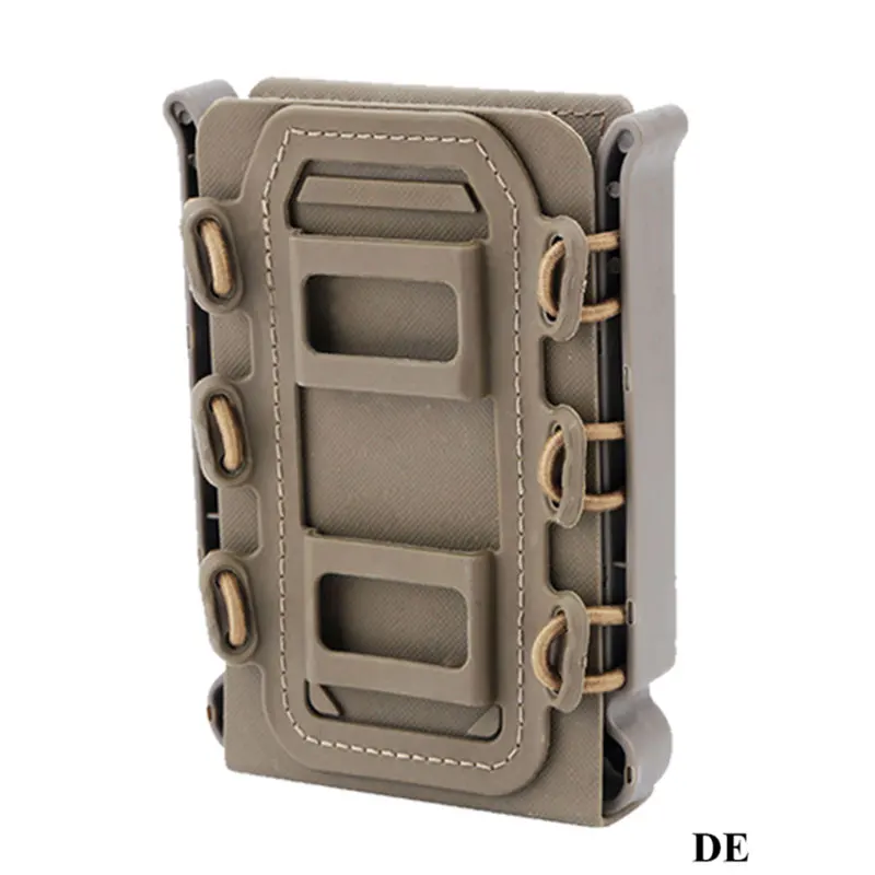 Dark Earth Тактические вентиляторы 5,56 мм 7,62 мм Molle Rifle Mag Тактический Подсумок для подсумок Fastmag Скорпион мягкий корпус для страйкбола охоты милитари - Цвет: Dark Earth