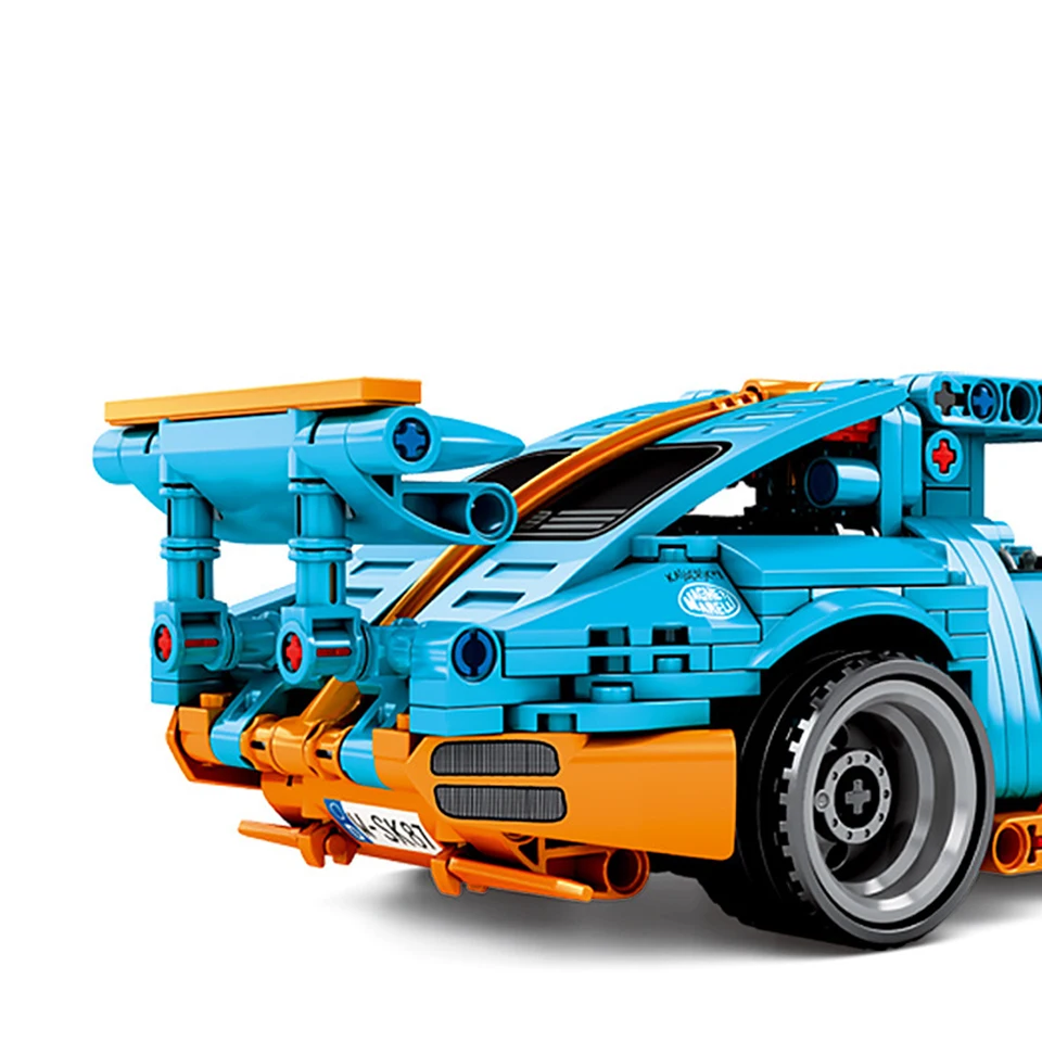 Собрать Technic Porscher Супер гоночный приспособление для автомобиля Модель