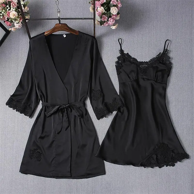 Style 16 Пижамные комплекты Для женщин Пижама; костюм для сна-подобный шелку, одежда для сна для детей женские одеяния Для женщин Пижама 5 шт./компл. пижамы - Цвет: Style 16
