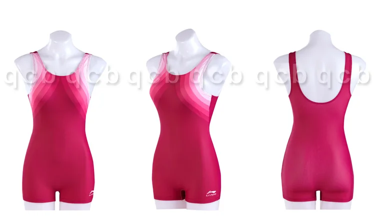 LI-NING, профессиональный сдельный купальник, спортивный купальник, женский купальный костюм для девочек, женский спортивный костюм из акулы
