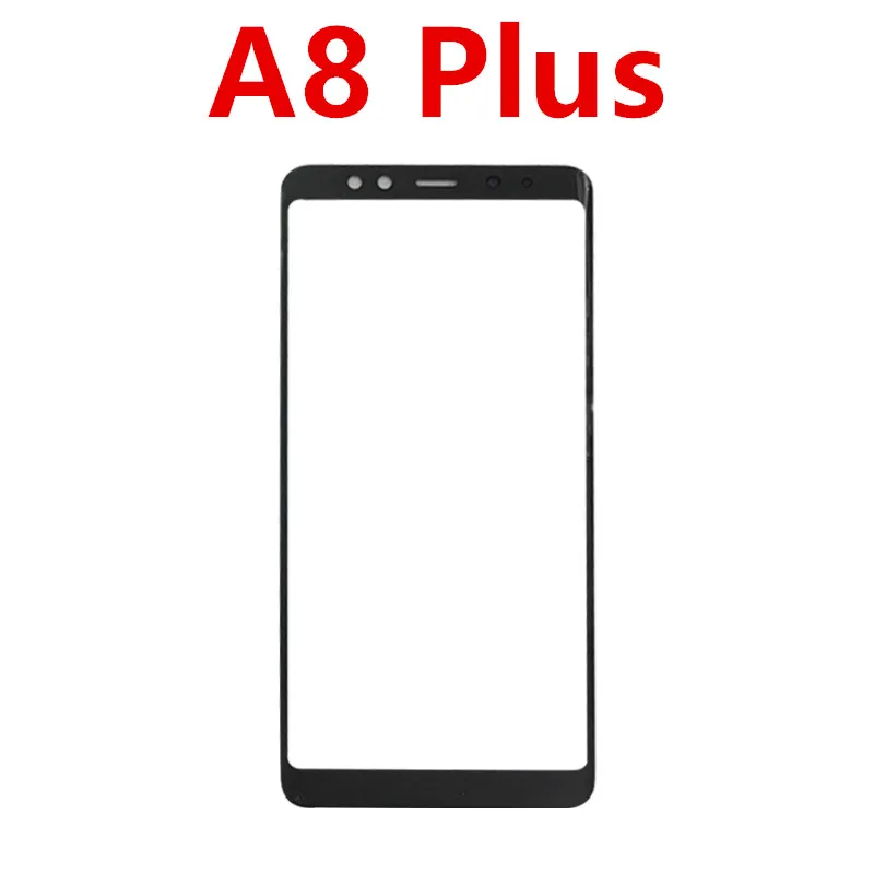 10 шт./лот для Samsung Galaxy A8/A8 Plus 2018 сенсорный экран внешнее стекло переднее ЖК-стекло