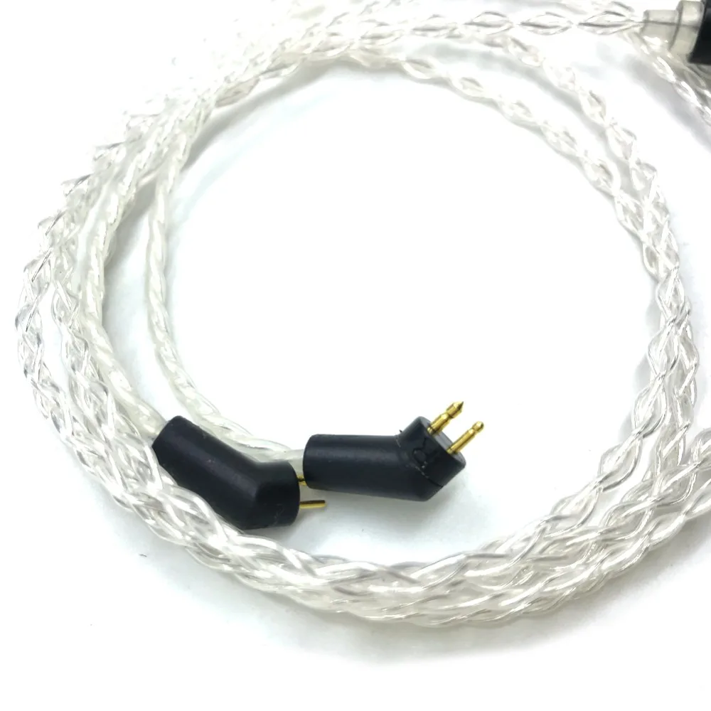 Free Shipping Haldane 2.5/3.5/4.4mm Balanced 4 Cores 7N OCC Silver Plated Headphone Upgrade Cable For ER4P ER4B ER4S(1.2 Meter