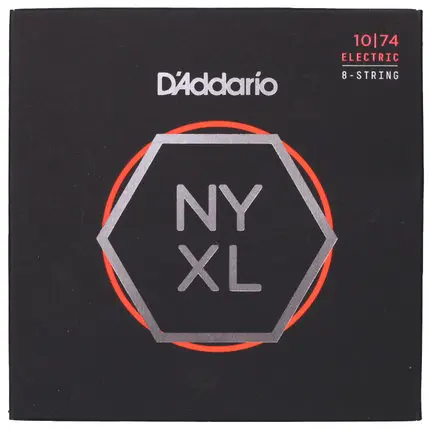 D'Addario NYXL расширенного диапазона 7-строка 8-струнной с никелевой обмоткой Электрогитары набор струн NYXL1059 NYXL1164 NYXL0980 NYXL1074