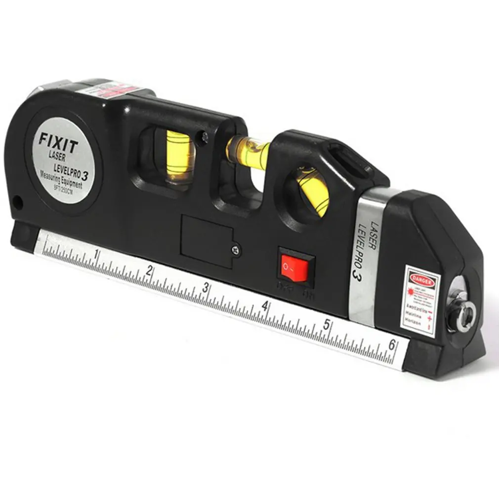 Multifunction Laser Level Horizon Vertical Measure 8FT Aligner Standard Metric Rulers Multipurpose | Инструменты