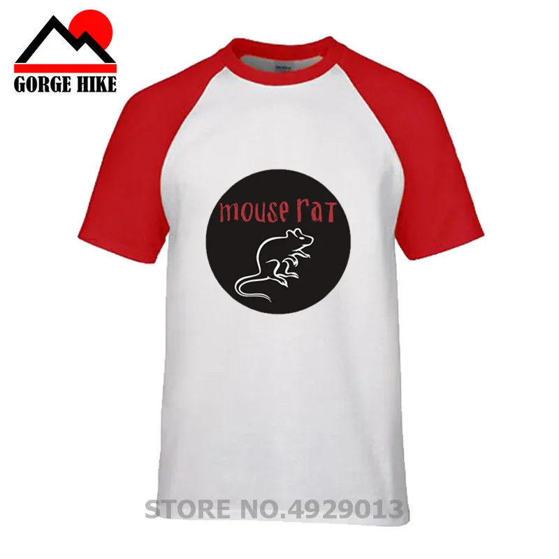 Милая Повседневная футболка лето 2019 Мужская модная с мышкой и крысой хипстерские