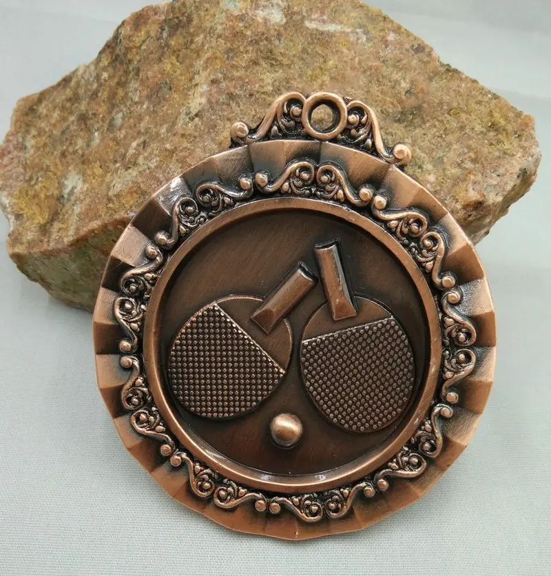 

Table Tennis School Sports Medal Unique Gift Coin Russia Metal Crafts Russian Language Souvenirs Album For Coins Charm 2021
