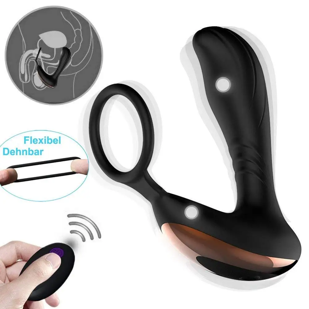 Remote Vibrating Prostate Massager Gay Sex Toys Stimulator Clitoris Ring Butt Plug Anal Male Woman | Красота и здоровье