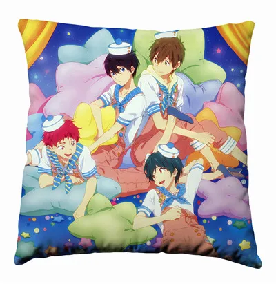Аниме Манга бесплатно! IWatobi swim Club 40x40 см, наволочка, чехол для подушки, постельные принадлежности, чехол для подушки - Цвет: Многоцветный