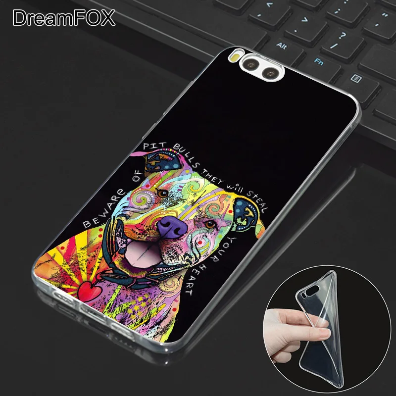 DREAMFOX L363 милой собаки питбуль поп силиконовый чехол-накладка из мягкого ТПУ чехол