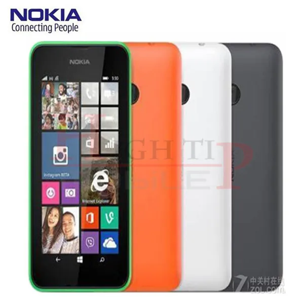 Разблокированный Nokia Lumia 530 четырехъядерный телефон с двумя sim-картами, ОЗУ 512 МБ ПЗУ 4 Гб 5Мп камера 3g WCDMA сотовый телефон