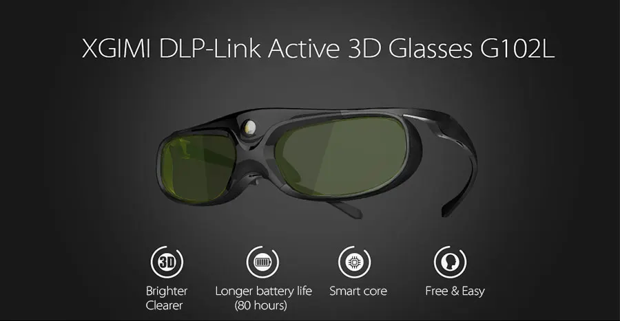 XGIMI затвора 3D стекло es виртуальной реальности ЖК стекло для XGIMI H1/XGIMI H2/Z6/H1S/XGIMI Z3/JMGO проектор Встроенный аккумулятор