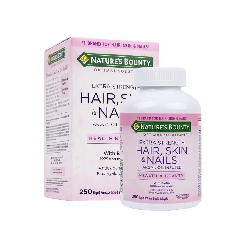 Импорт из США Nature'sBounty коллаген таблетки 250 зерна 1 бутылка анти-алопеция, отбеливание, яркая броня, против морщин