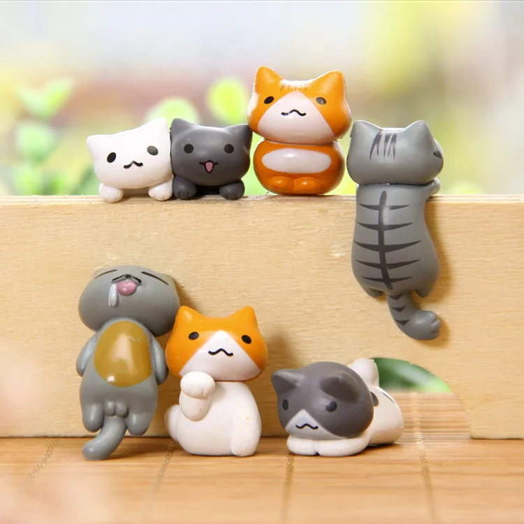 Детские игрушки Kawaii 6 шт./компл. японские кошки сделай сам экшн и игрушка фигурки