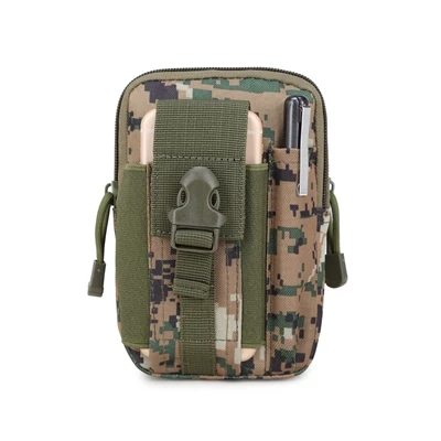 Камуфляжная тактическая кобура военный Molle хип поясной ремень клип сумка кошелек EDC гаджет сумка кошелек сумки держатель сотовый телефон Мультикам - Цвет: WLDG
