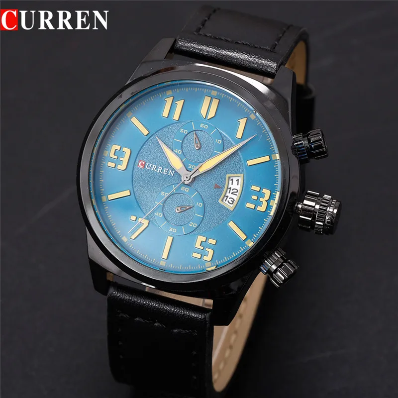 Новые роскошные Брендовые мужские деловые часы модные повседневные кварцевые