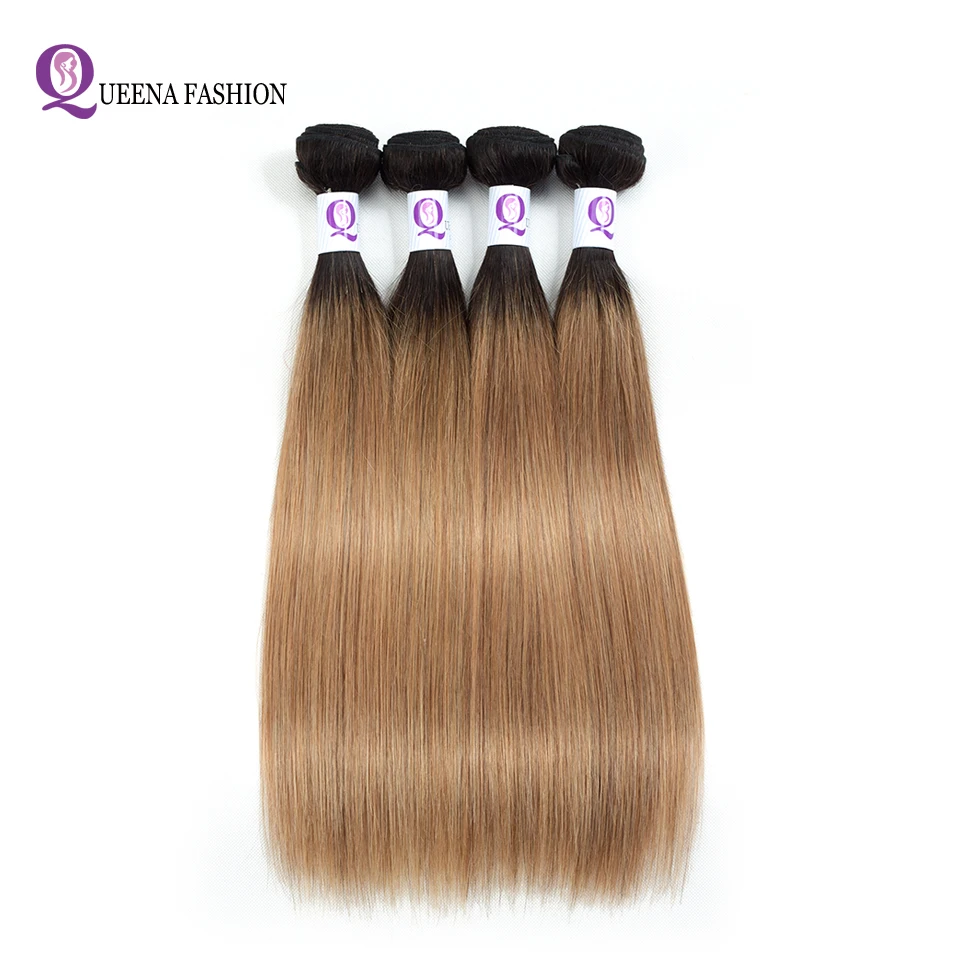 

Cambodian Hair Bundles Ombre Straight Hair Human Bundles 1b/27 1b/30 1b/burgundy Two Tone Color Non Remy Can Buy 3 or 4 Bundles